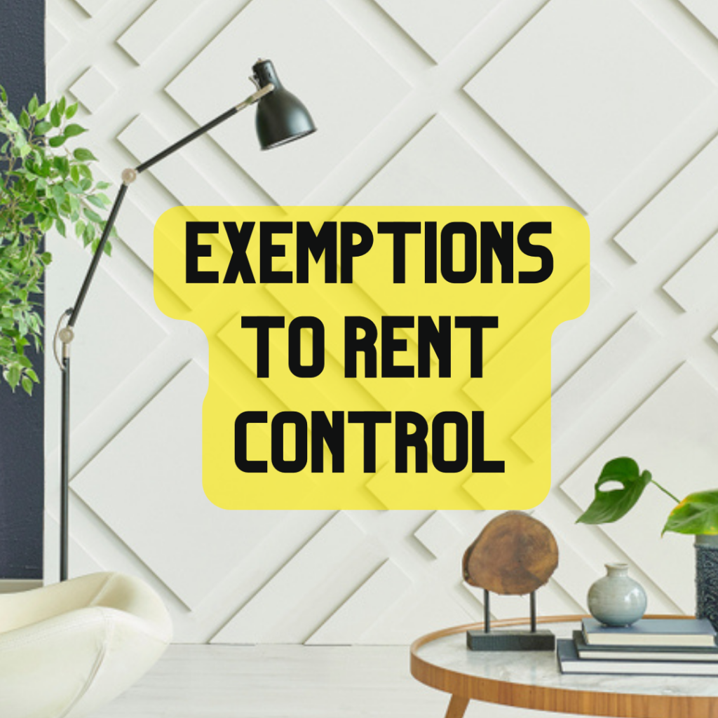 exemptions to rent control