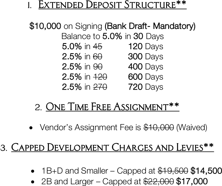Kipling Station Condos Incentives